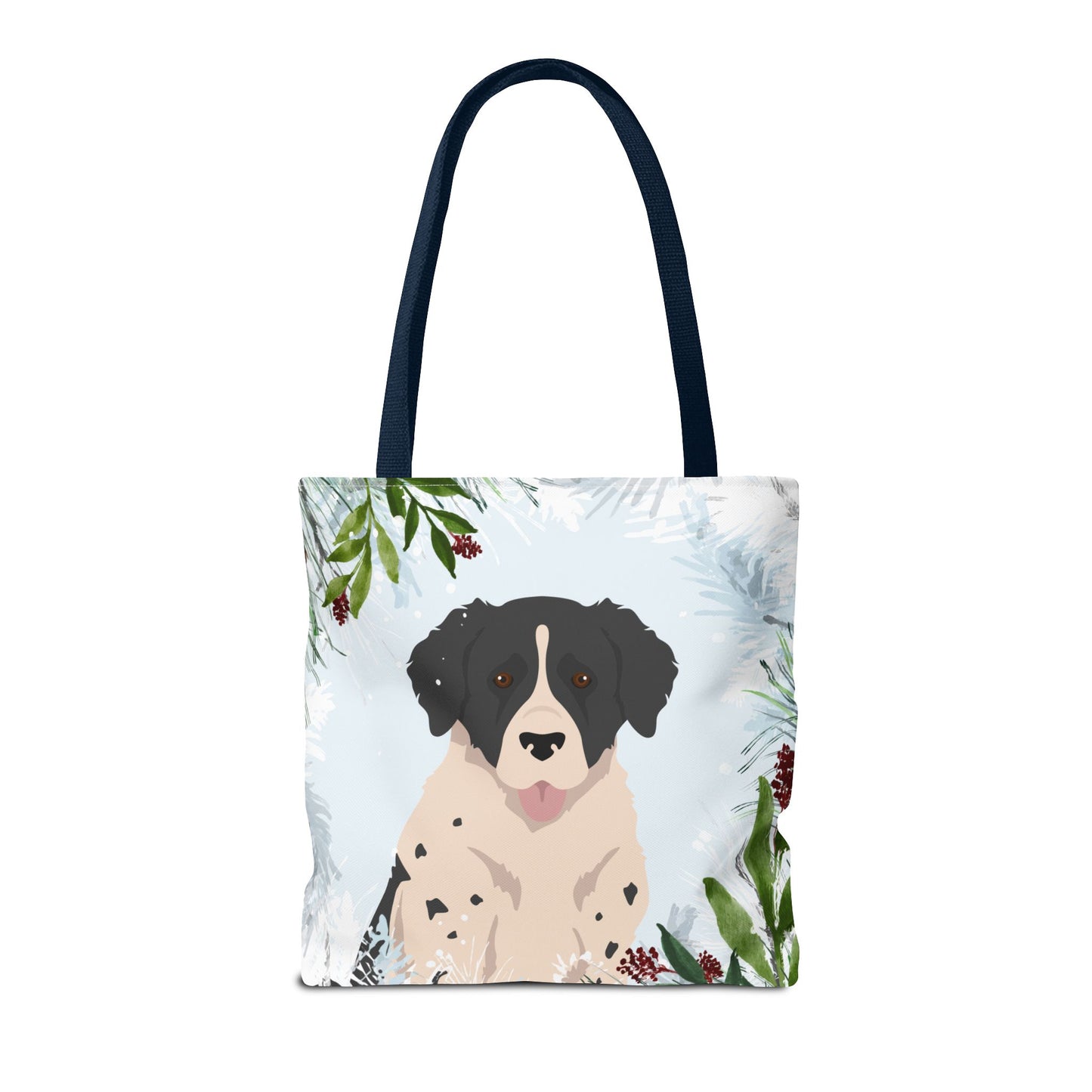 Wetterhoun Dog Christmas Holiday Tote Bag 16x16