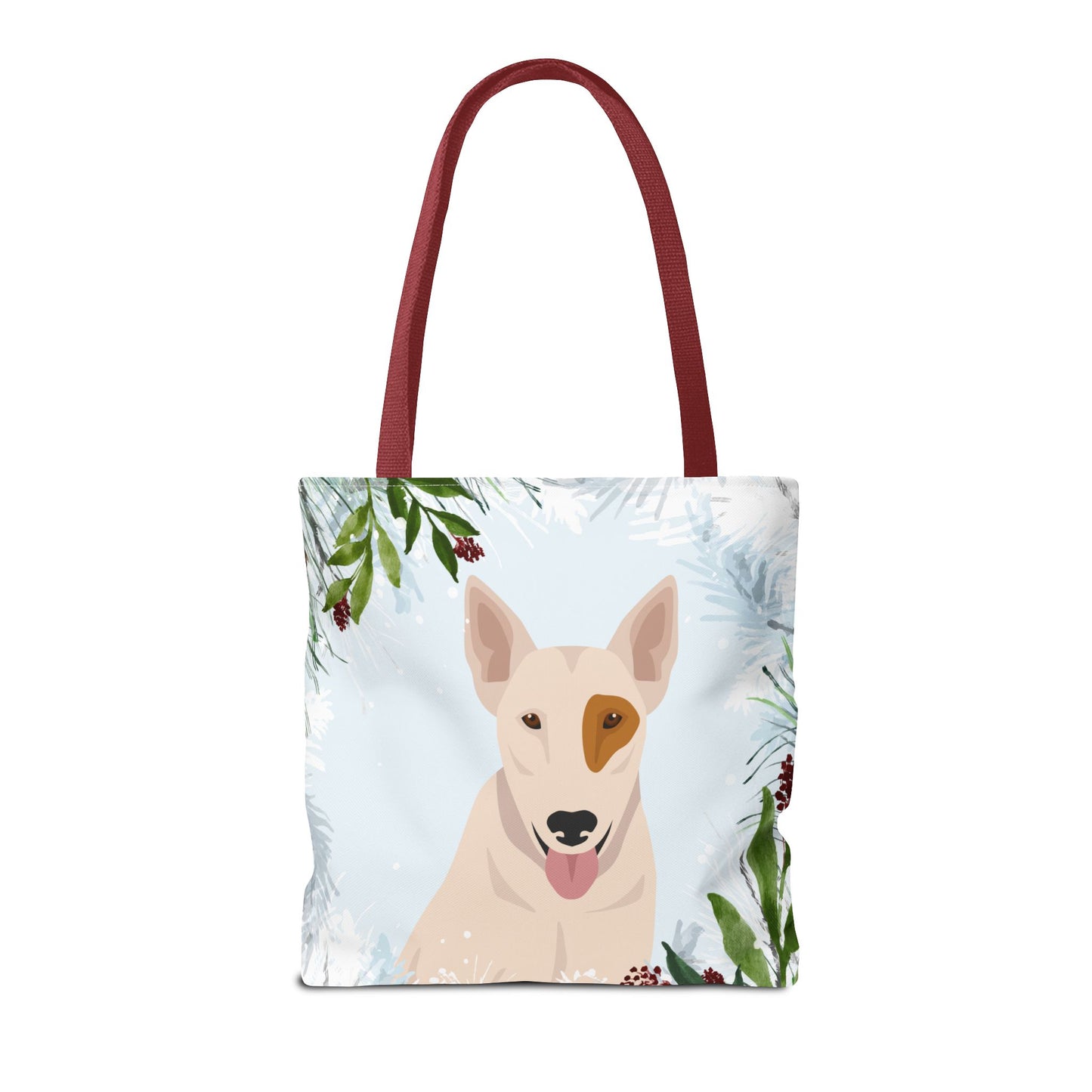 Bull Terrier Dog Christmas Holiday Tote Bag 16x16