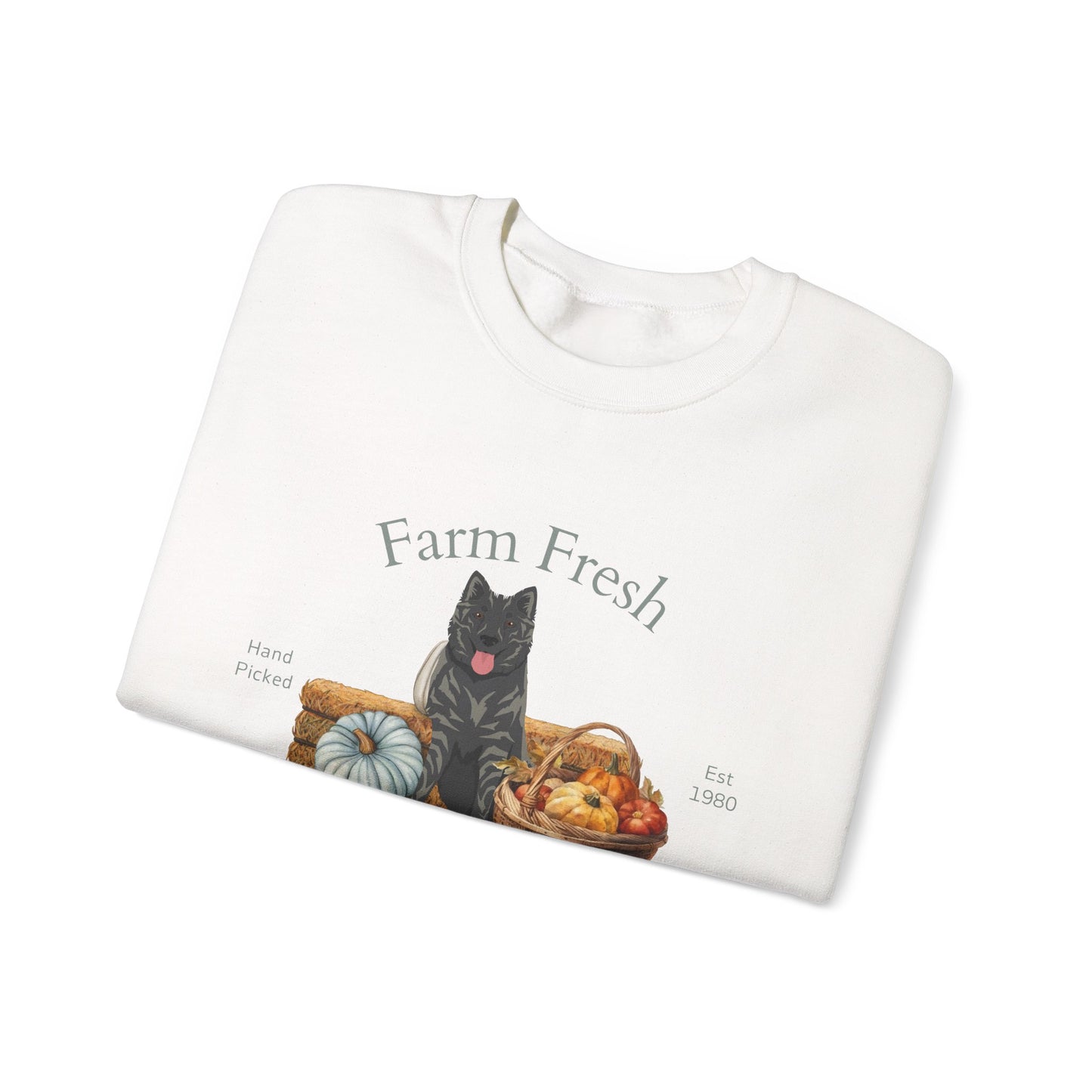 Kintamani Bali Dog Fall Farm Fresh Unisex Heavy Blend Crewneck Sweatshirt