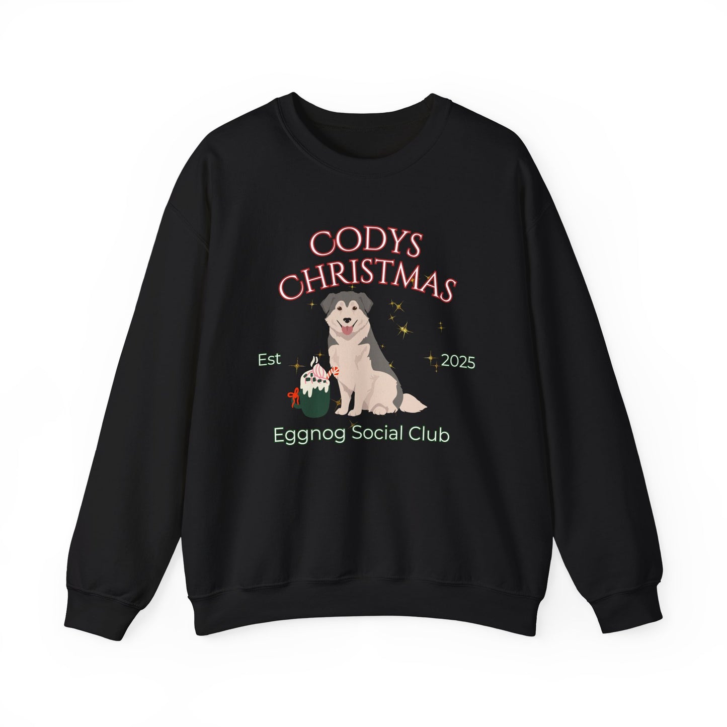 Aidi Dog Christmas Social Club Unisex Heavy Blend Crewneck Sweatshirt Custom Name