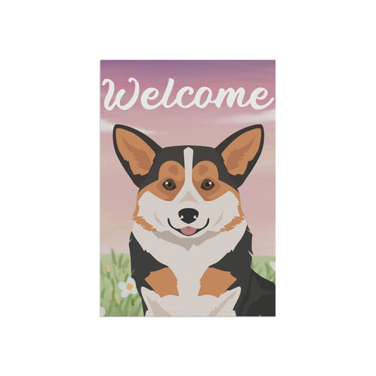 Pembroke Welsh Corgi Dog Welcome Garden Flag