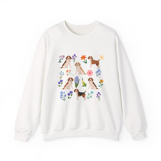 Beagle Dog Unisex Spring Cottage Core Crewneck Sweatshirt