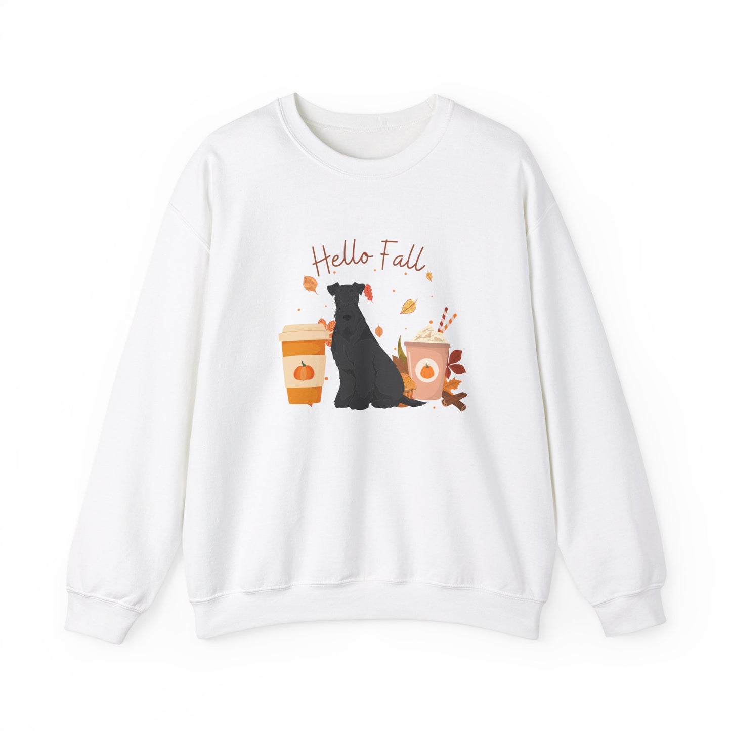 Kerry Blue Terrier Dog Fall Halloween Unisex Heavy Blend Crewneck Sweatshirt
