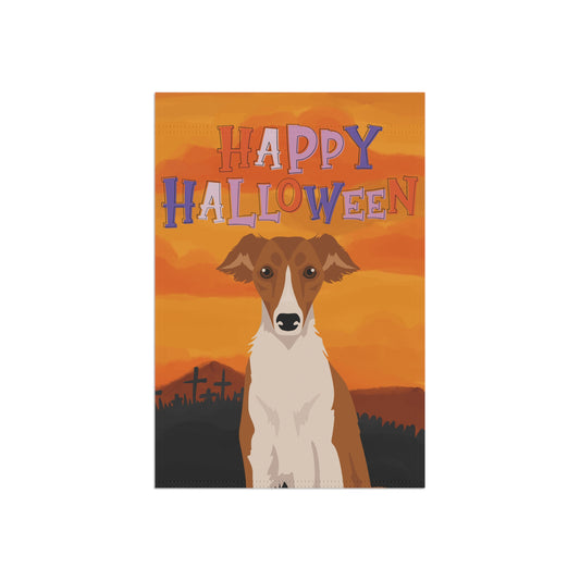 Silken Windhound Dog Halloween Garden Flag