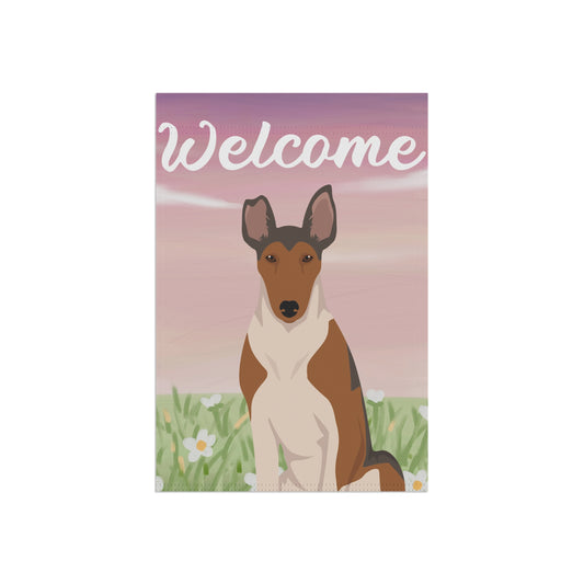 Smooth Collie Dog Welcome Garden Flag