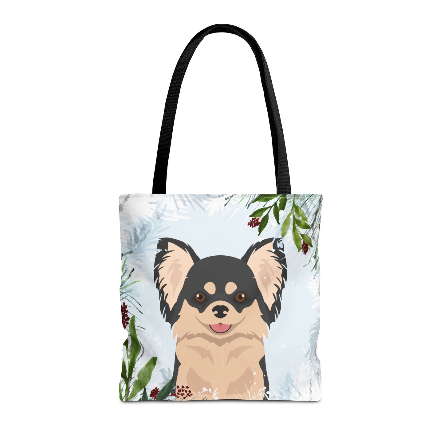 Chihuahua Dog Christmas Holiday Tote Bag 16x16