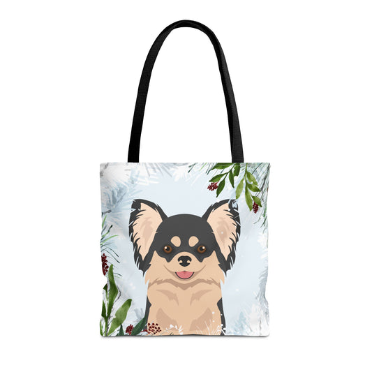 Chihuahua Dog Christmas Holiday Tote Bag 16x16