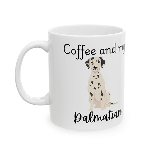 Coffee and My Doberman Ceramic Mug | Dog Lover Gift, Pet Owner Cup, Cute Mug for Dog Moms, Funny Mug for Coffee Lovers
