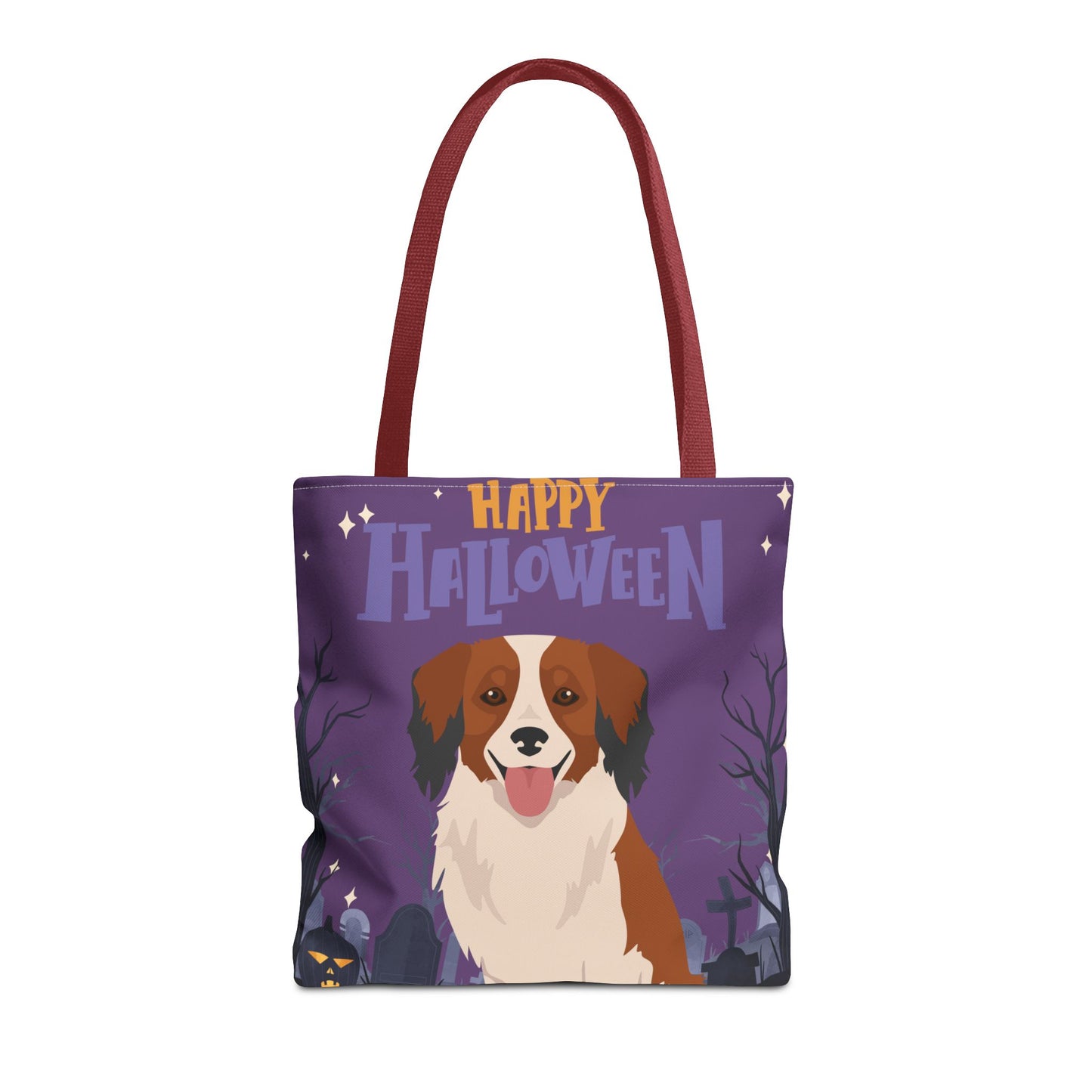 Kooikerhondje Dog Happy Halloween Tote Bag 16x16