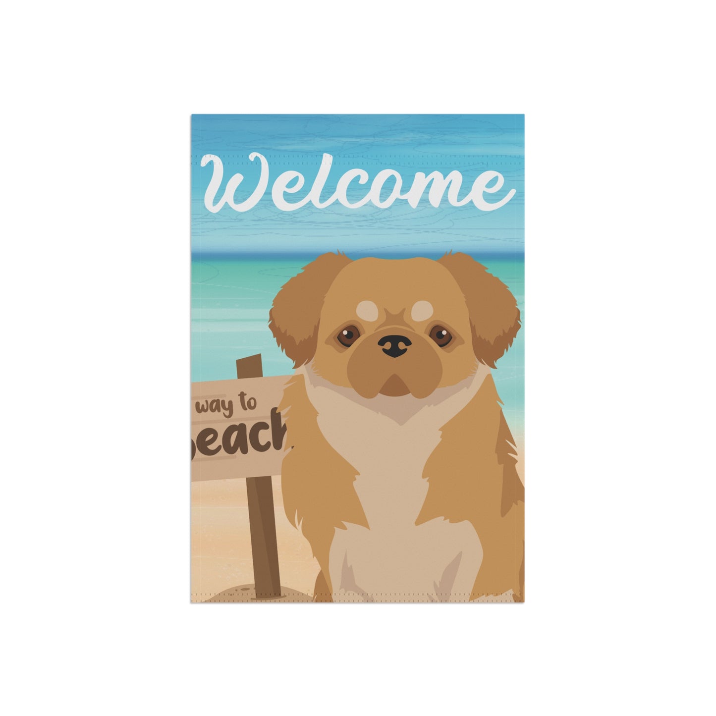 Tibetan Spaniel Dog Garden Flag
