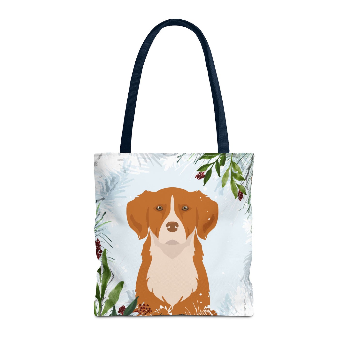 Nova Scotia Tolling Retriever Dog Christmas Holiday Tote Bag 16x16