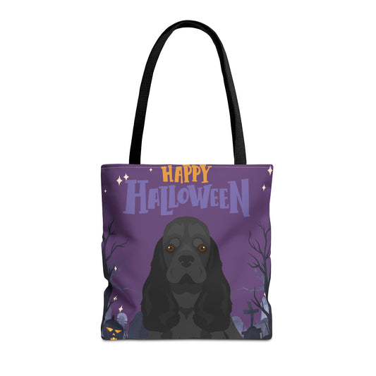 Cocker Spaniel Dog Happy Halloween Tote Bag 16x16