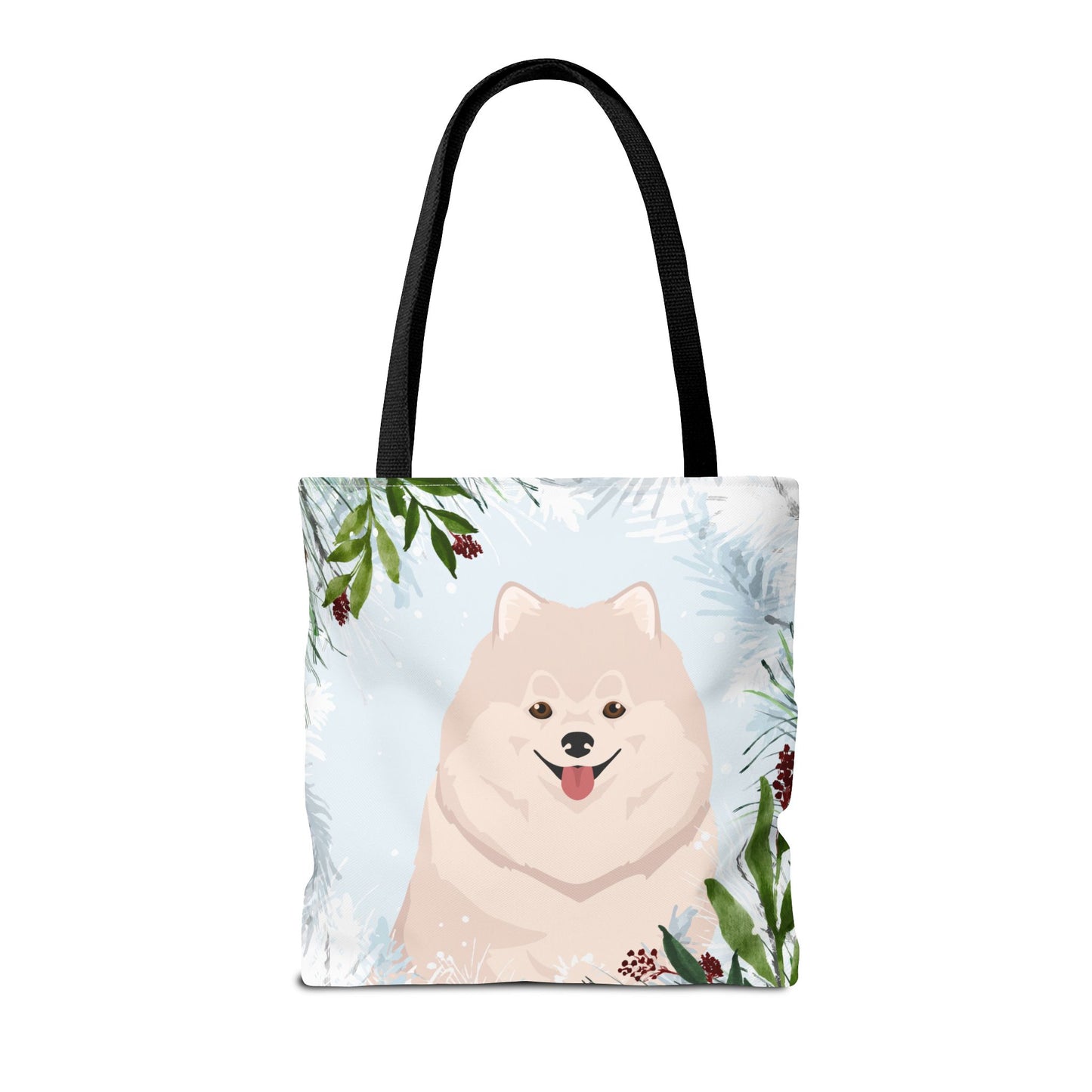 Pomeranian Dog Christmas Holiday Tote Bag 16x16