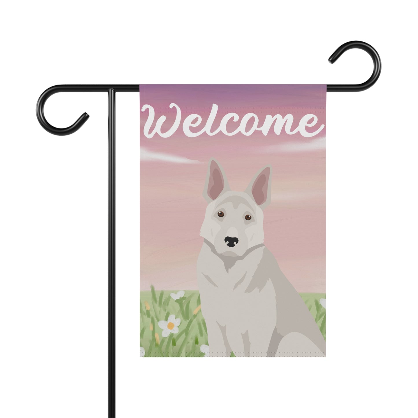 German Shepherd Dog Welcome Garden Flag