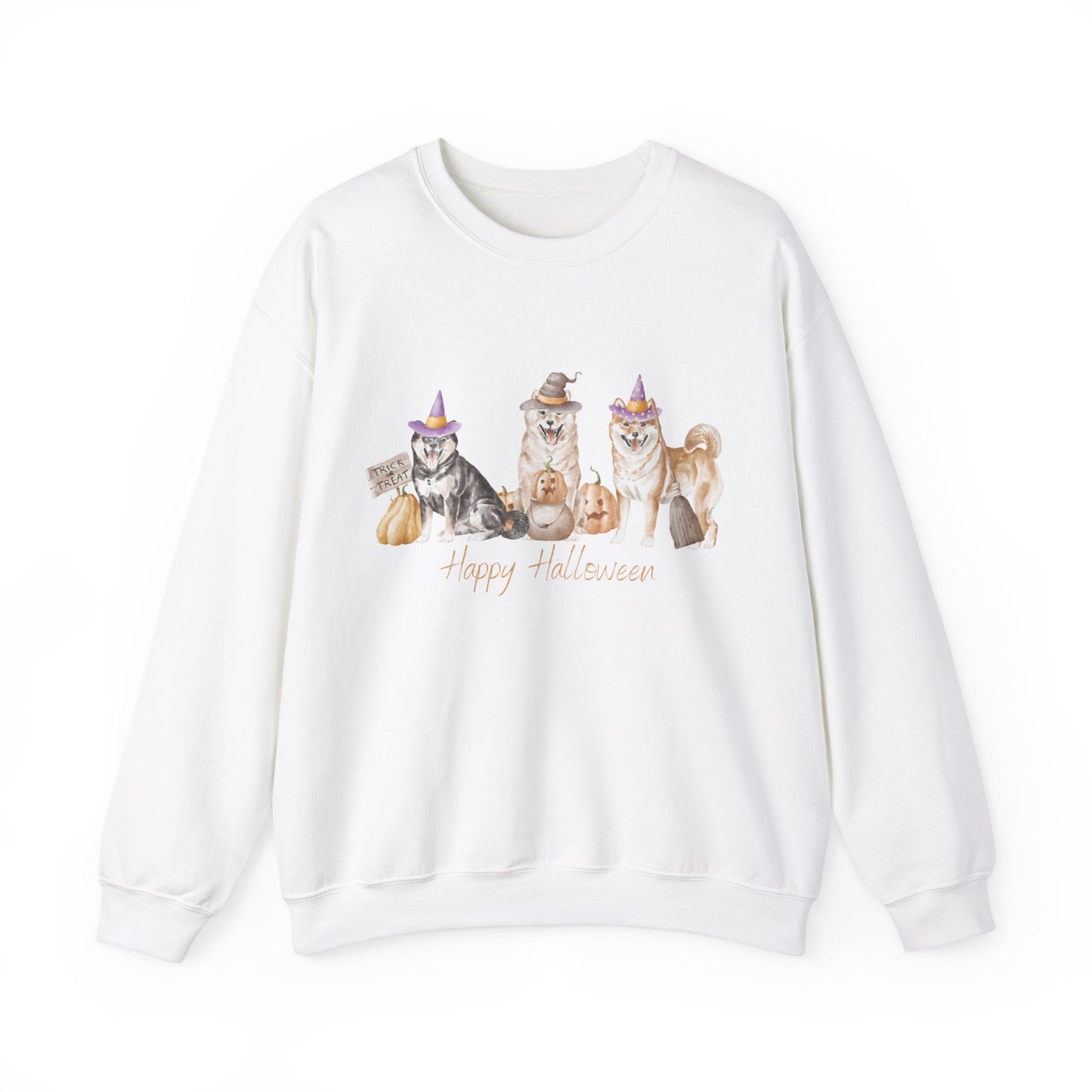 Shiba Inu Dog Halloween Unisex Heavy Blend Crewneck Sweatshirt
