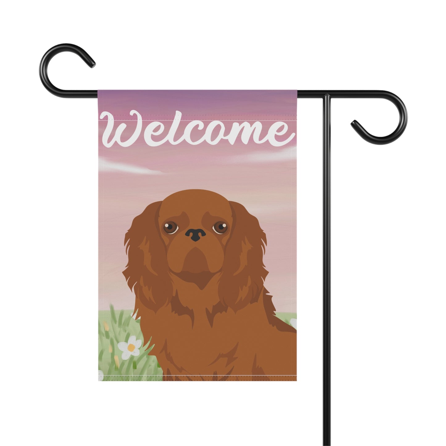 English Toy Dog Welcome Garden Flag