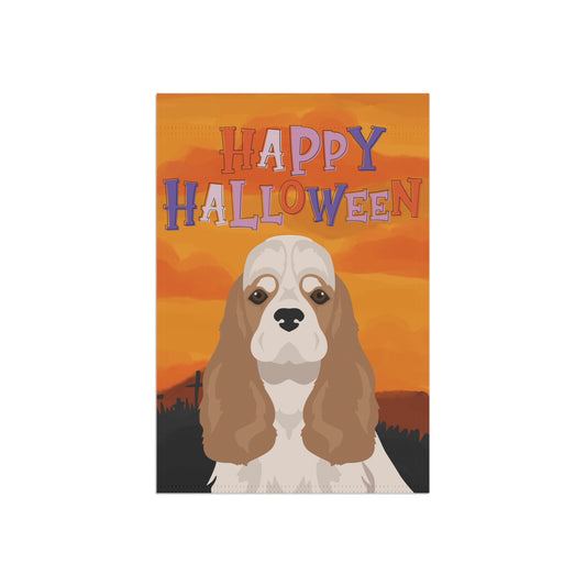 Cocker Spaniel Dog Halloween Garden Flag