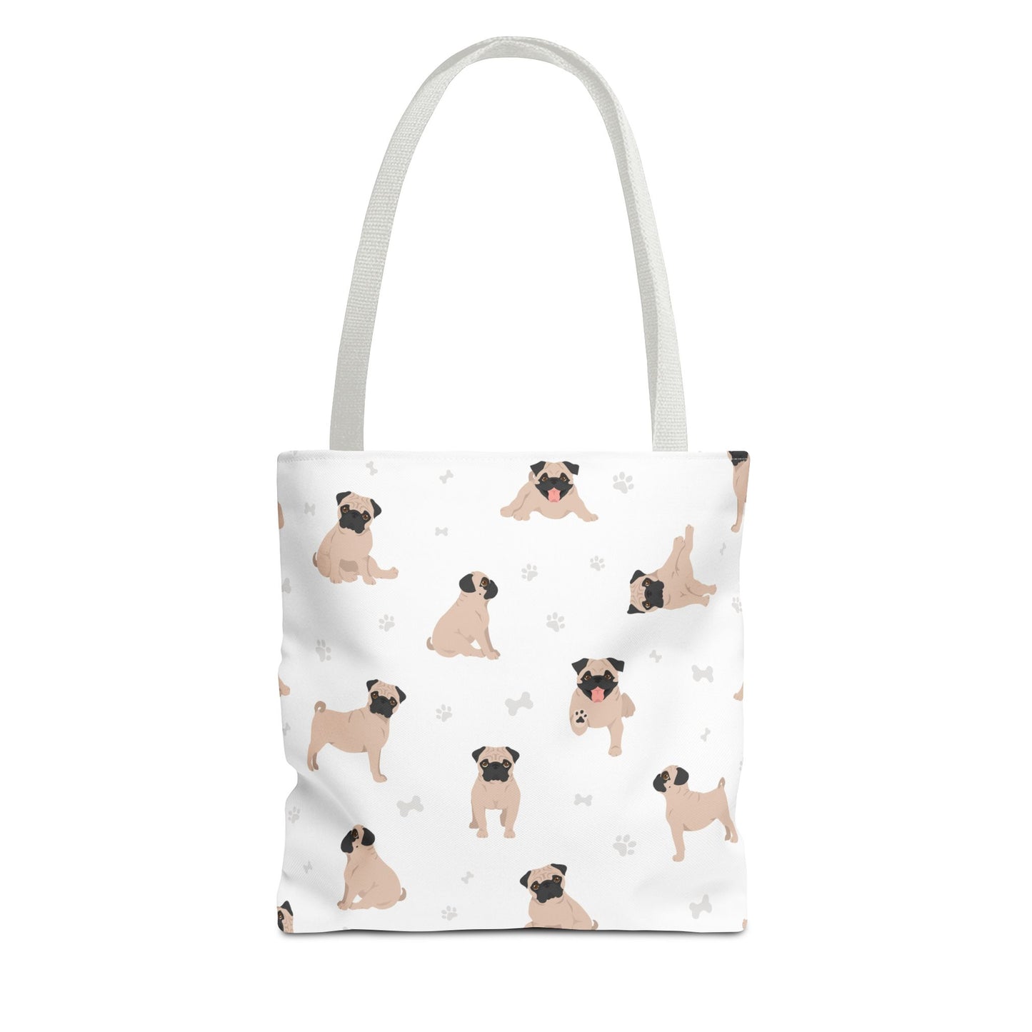 Pug Dog Tote Bag, Dog Mom Gift