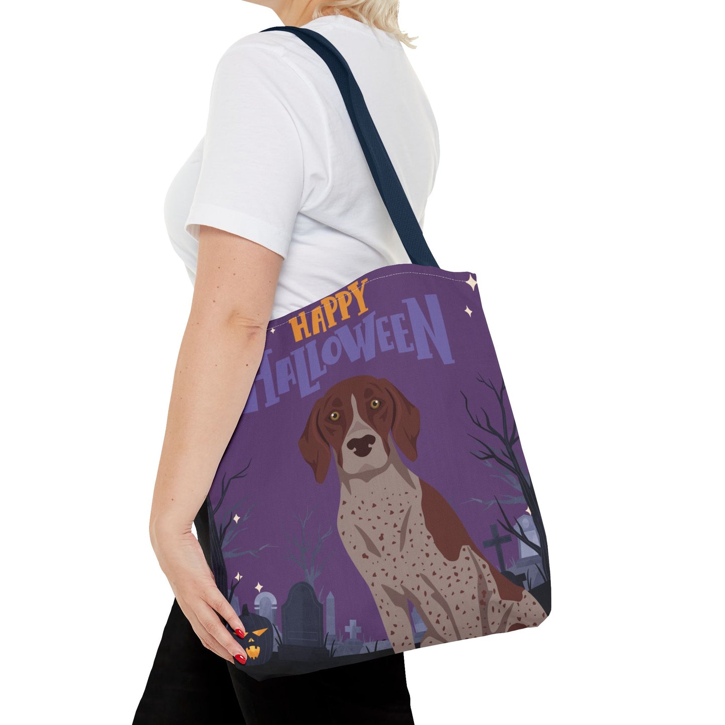 German Shorthaired Pointer Dog Happy Halloween Tote Bag 16x16