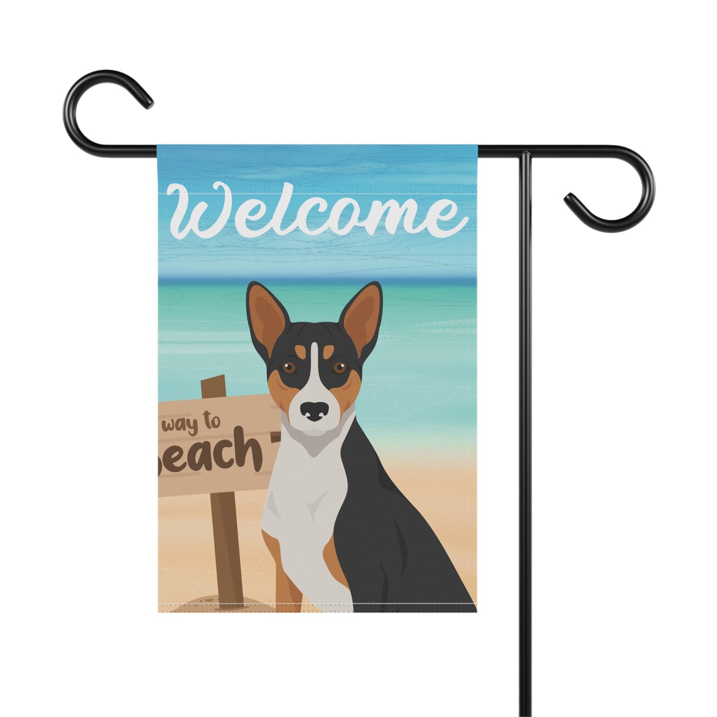 Basenji Dog Garden Flag