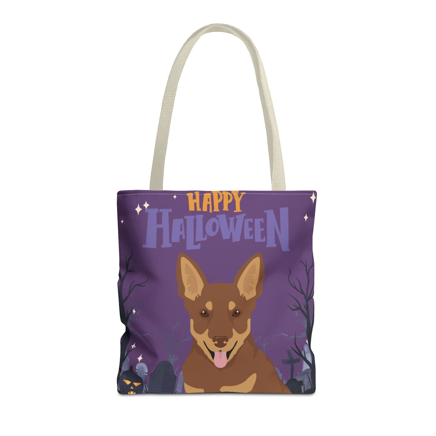 Lancashire Heeler Dog Happy Halloween Tote Bag 16x16