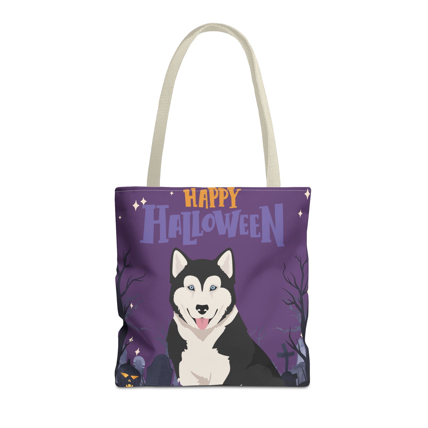 Canadian Inuit Dog Dog Happy Halloween Tote Bag 16x16