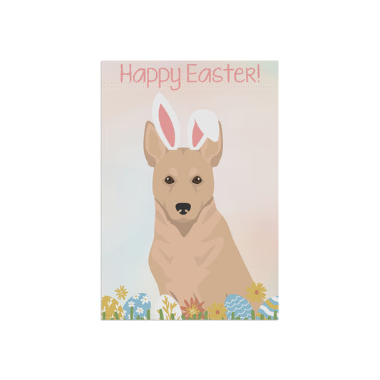 Canaan Dog Happy Easter Garden Flag