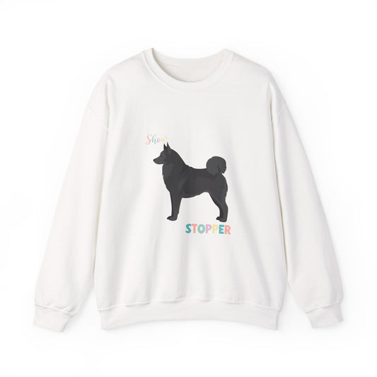 Norwegian Elkhound Dog Unisex Heavy Blend Crewneck Sweatshirt