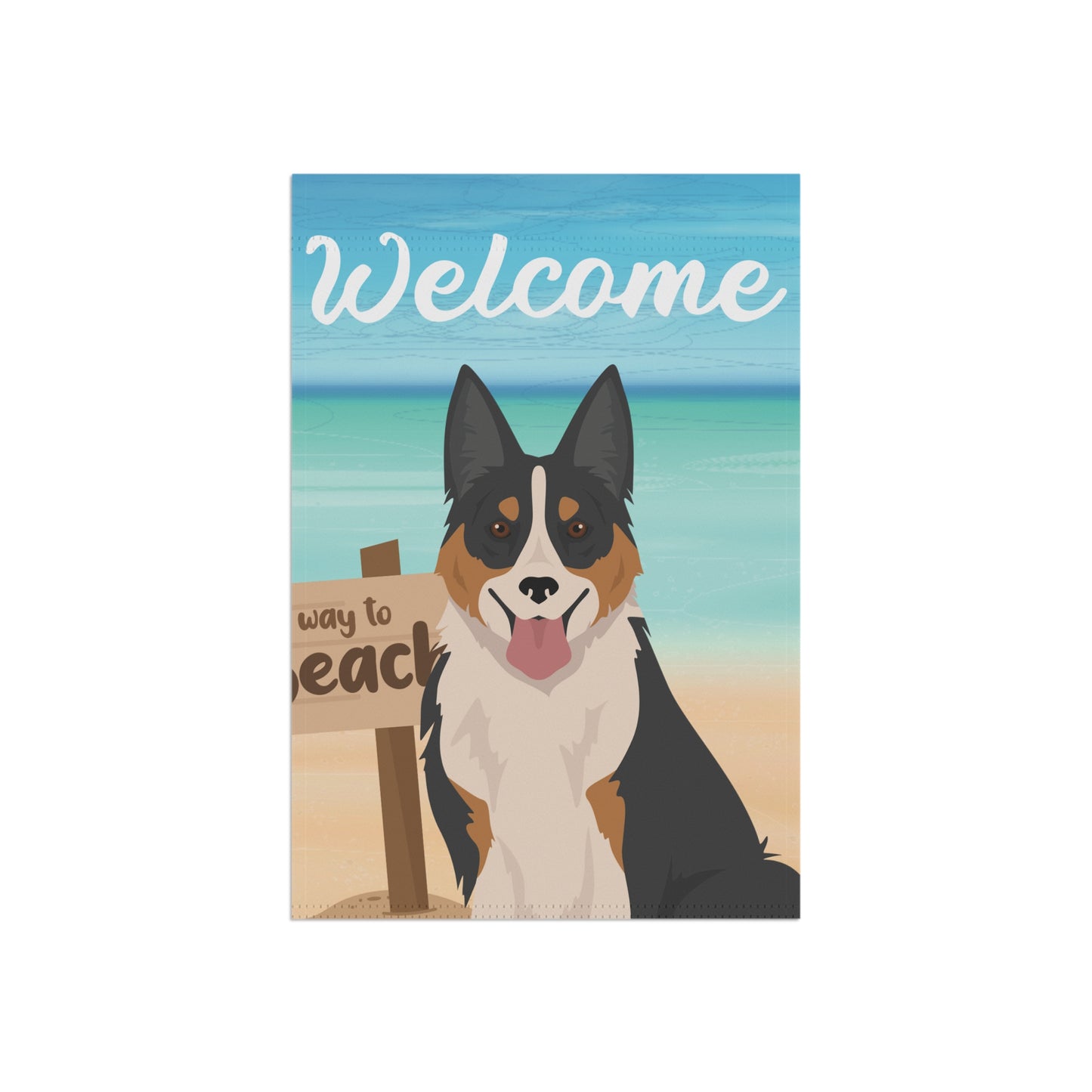 Welsh Sheepdog Dog Garden Flag