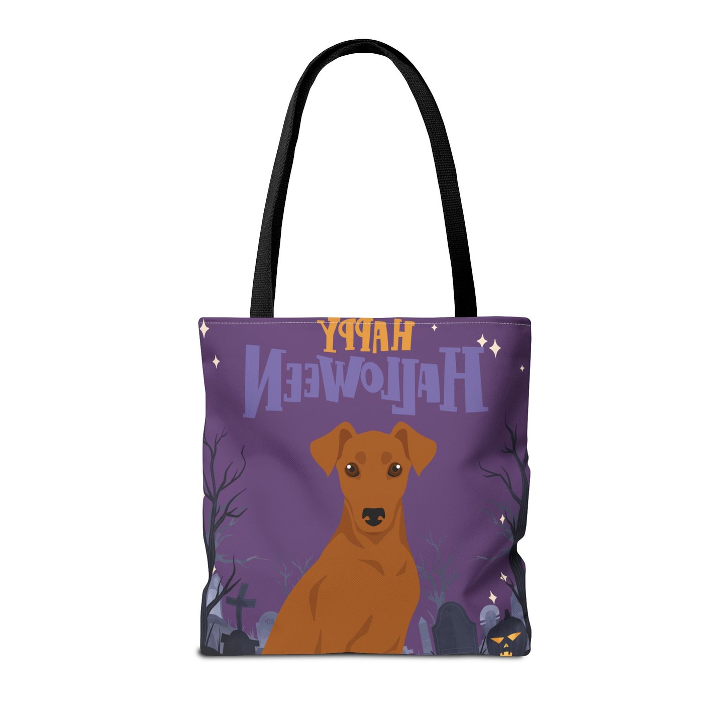 German Pinscher Dog Happy Halloween Tote Bag 16x16