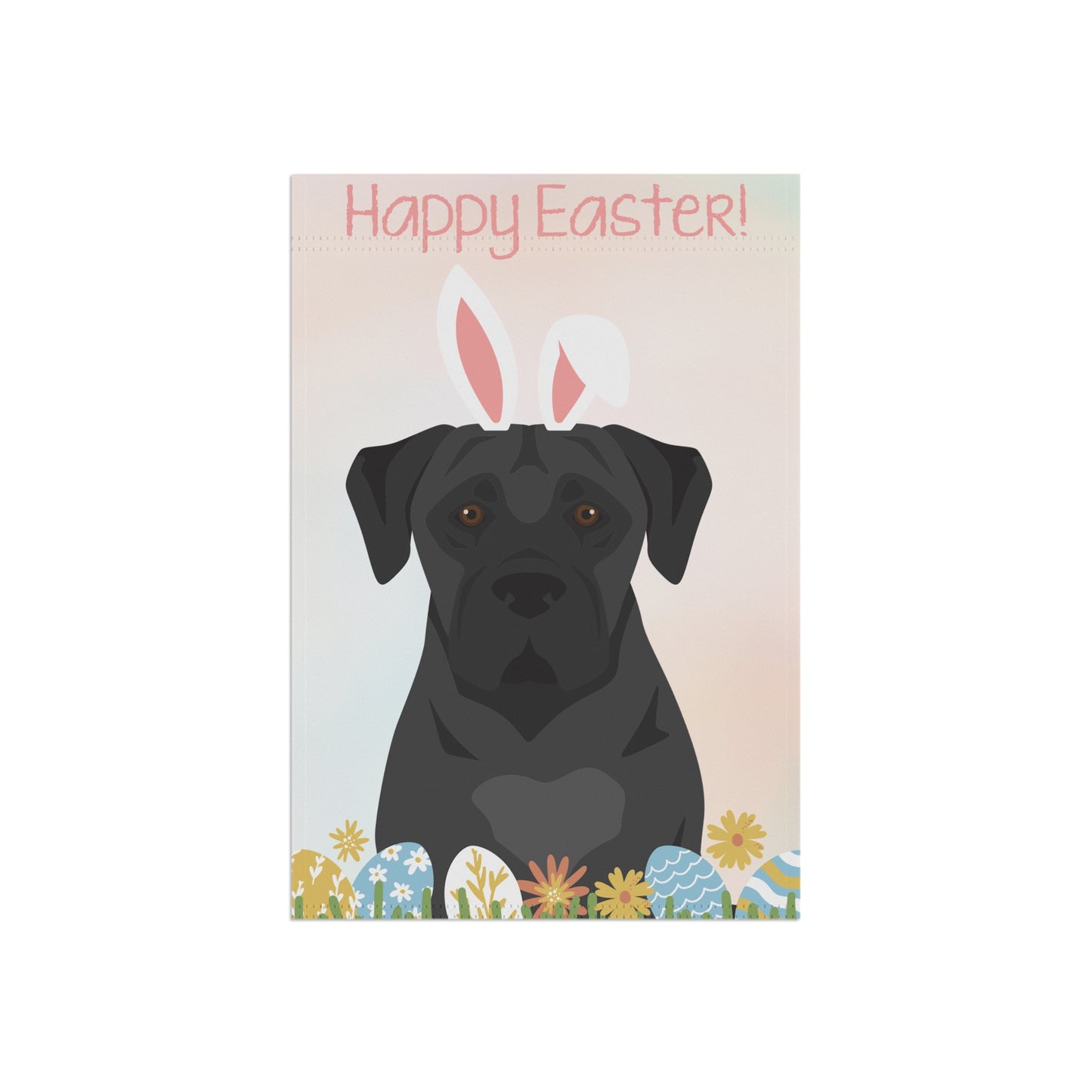 Boerbol Dog Happy Easter Garden Flag