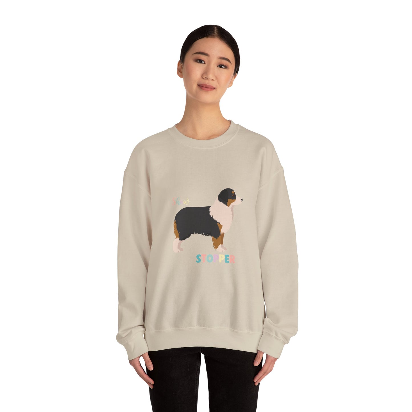 Miniature American Shepherd Dog Unisex Heavy Blend Crewneck Sweatshirt