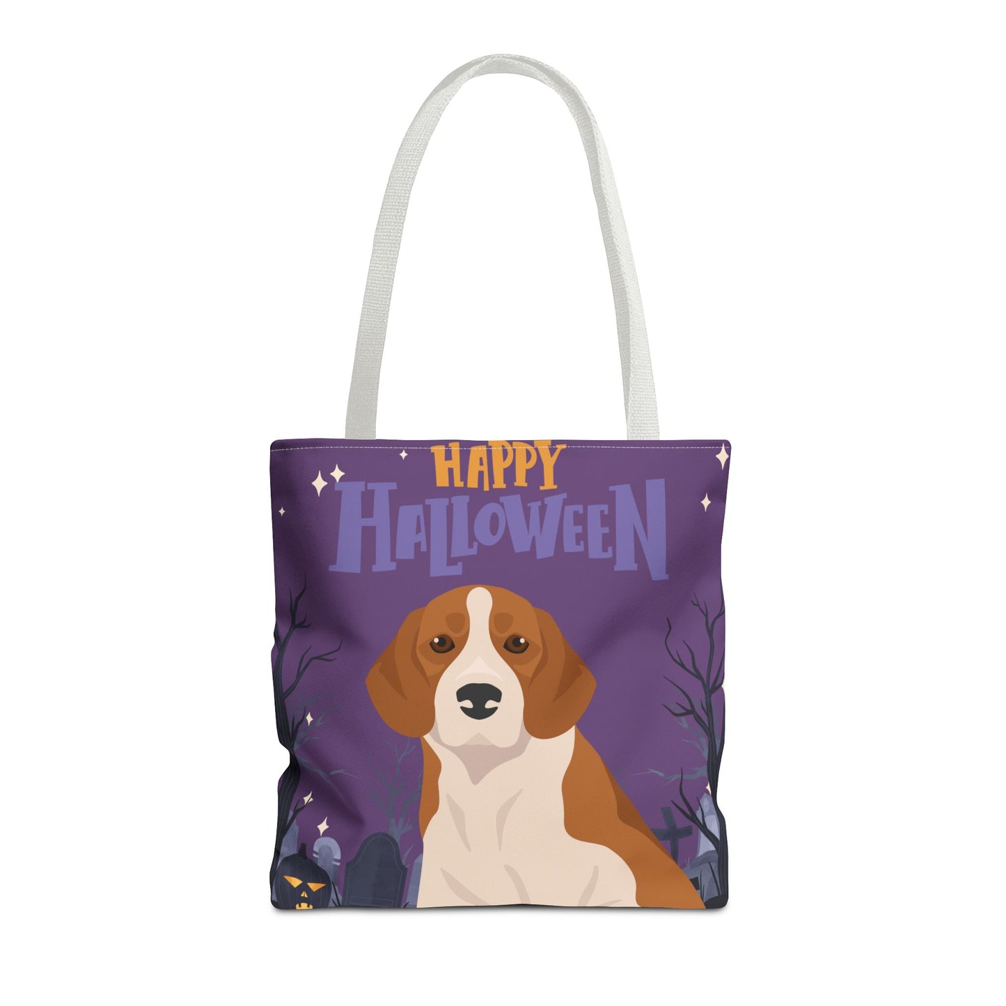 Beagle Dog Happy Halloween Tote Bag 16x16