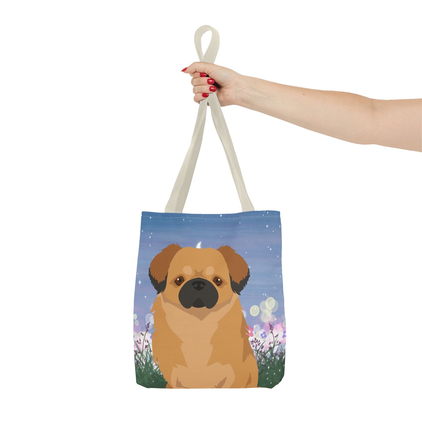 Tibetan Spaniel Dog Tote Bag 13x13