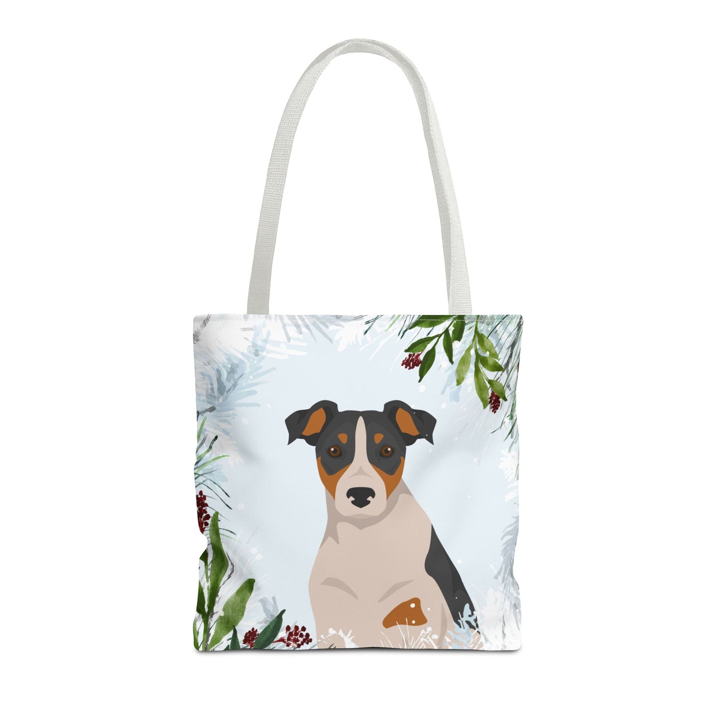 Parson Russell Terrier Dog Christmas Holiday Tote Bag 16x16