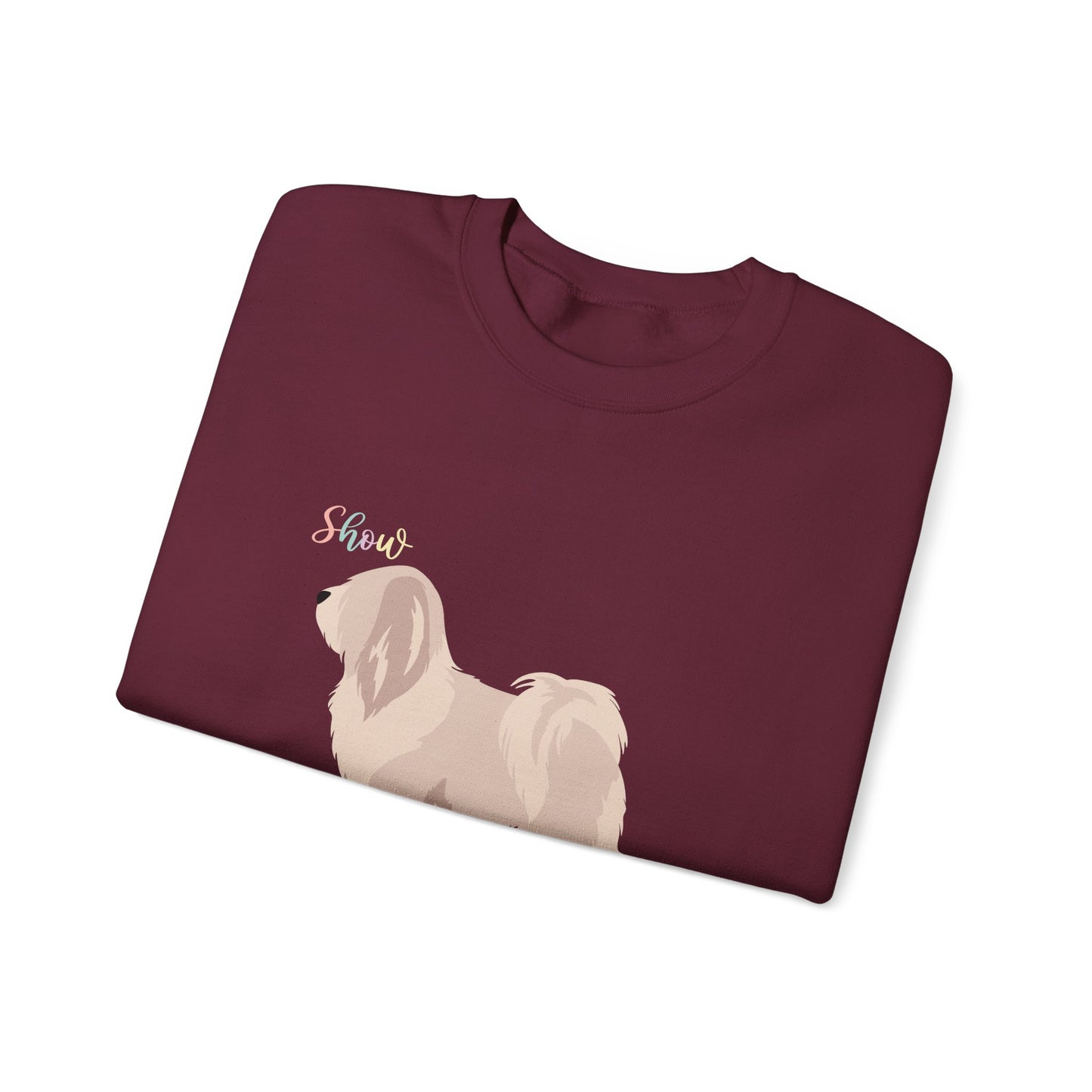 Tibetan Terrier Dog Unisex Heavy Blend Crewneck Sweatshirt