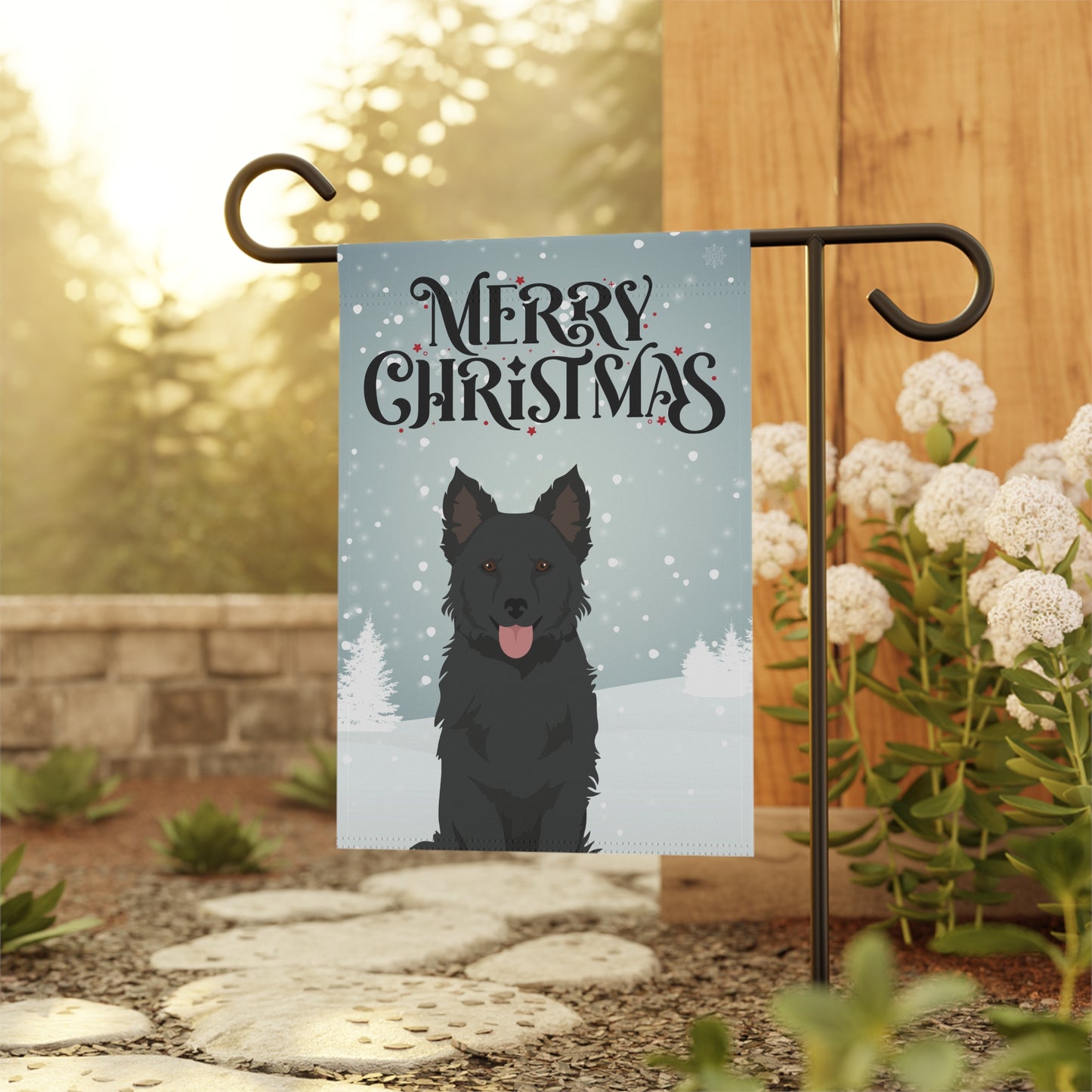 Mudi Dog Garden Flag