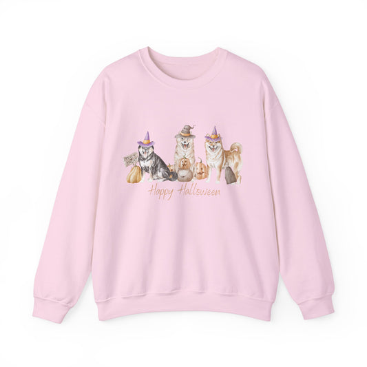 Shiba Inu Dog Halloween Unisex Heavy Blend Crewneck Sweatshirt