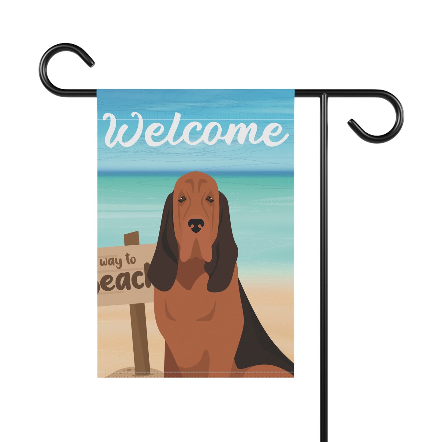Bloodhound Dog Garden Flag