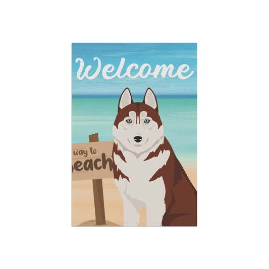 Siberian Husky Dog Garden Flag