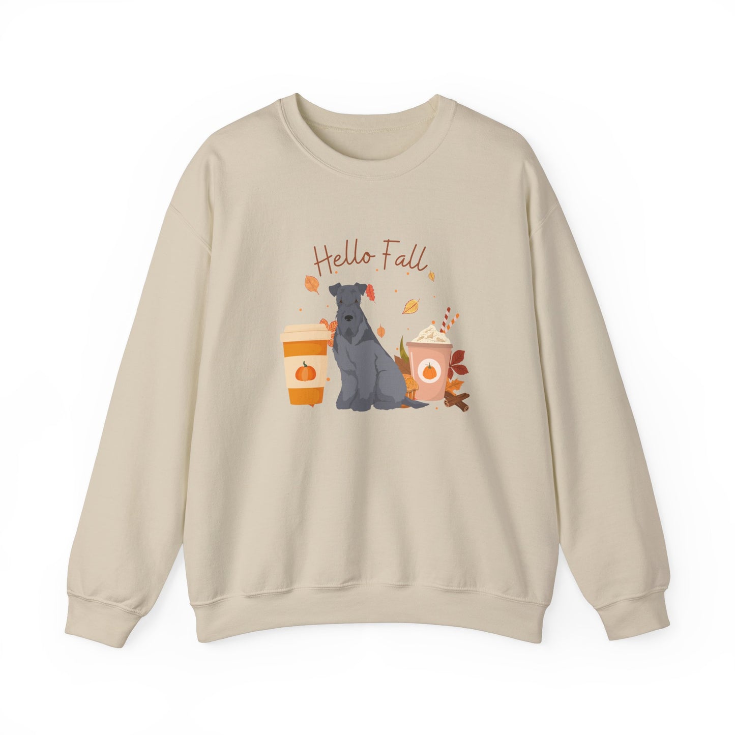 Kerry Blue Terrier Dog Fall Halloween Unisex Heavy Blend Crewneck Sweatshirt