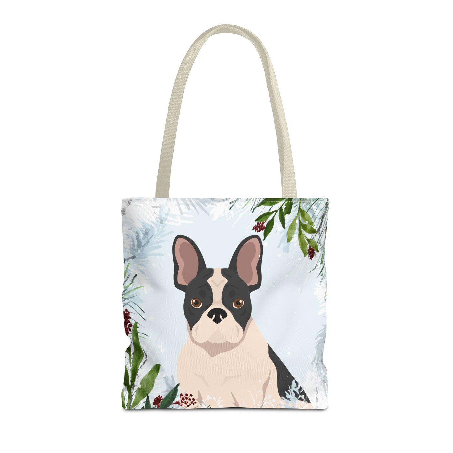 French Bulldog Dog Christmas Holiday Tote Bag 16x16
