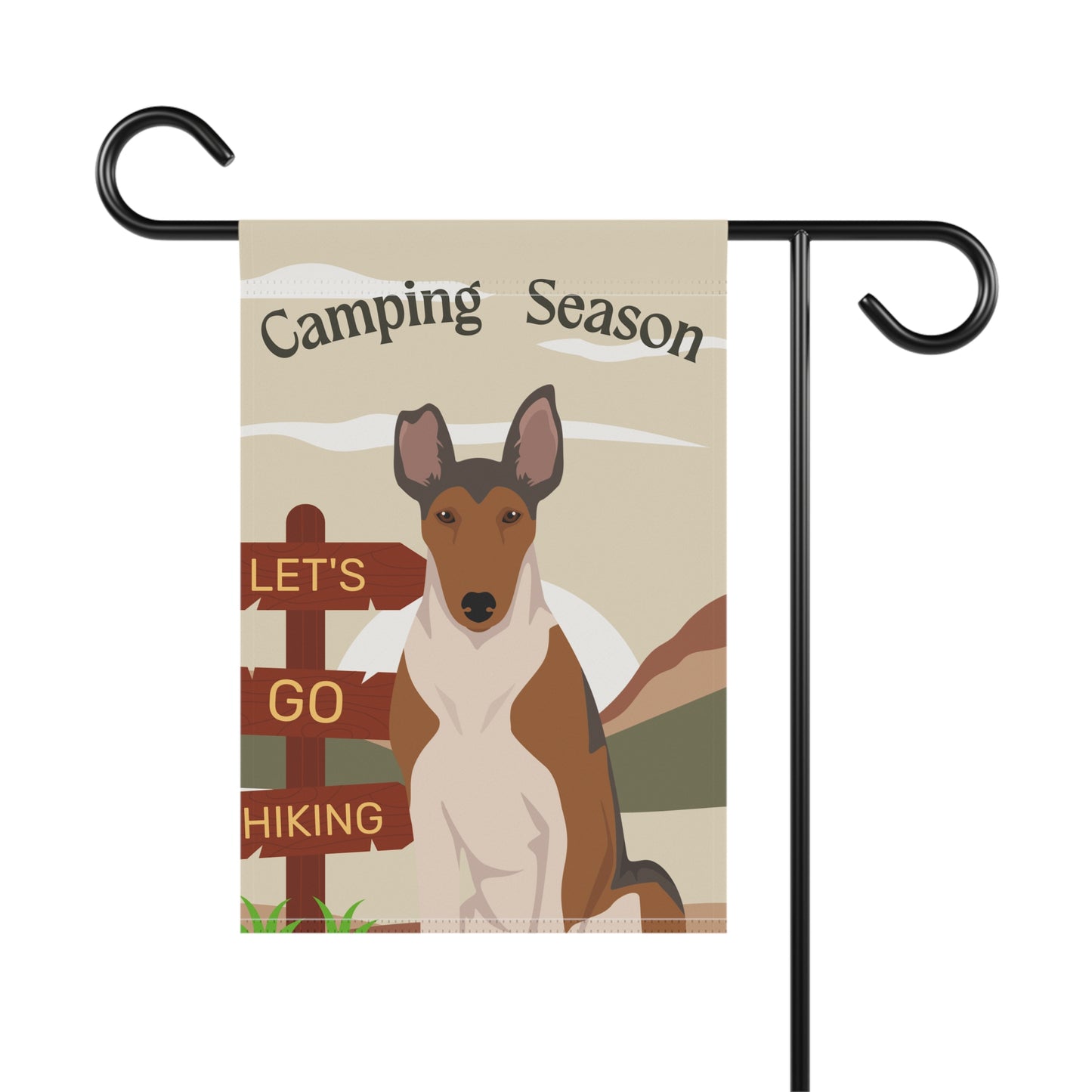 Smooth Collie Dog Camping Garden Flag