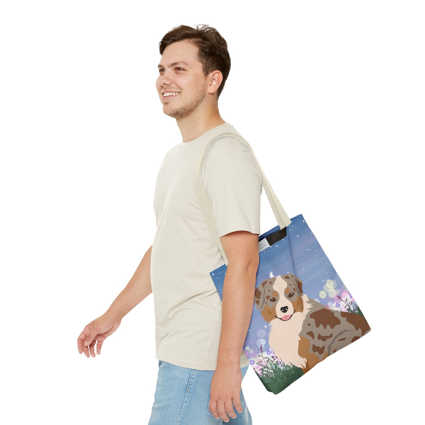 Miniature American Shepherd Dog Tote Bag 16x16
