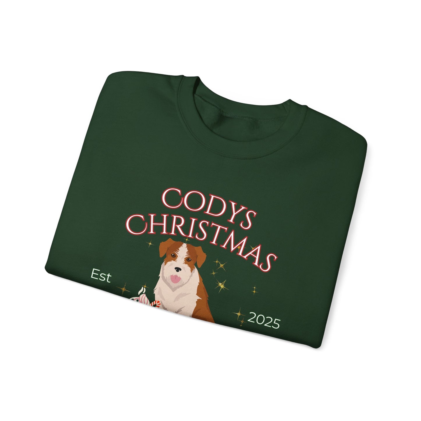 Kromfohrlander Dog Christmas Social Club Unisex Heavy Blend Crewneck Sweatshirt Custom Name