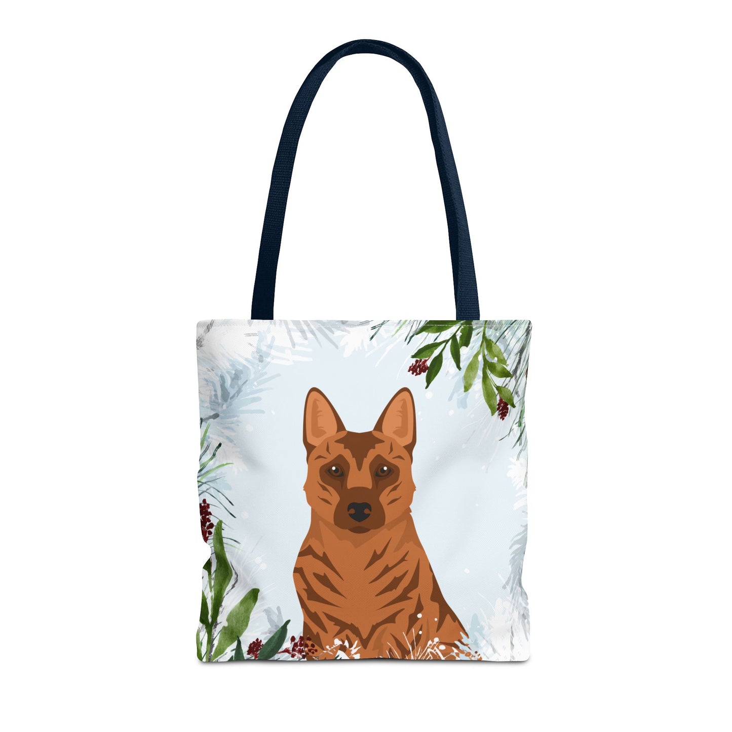 Kai Ken Dog Christmas Holiday Tote Bag 16x16