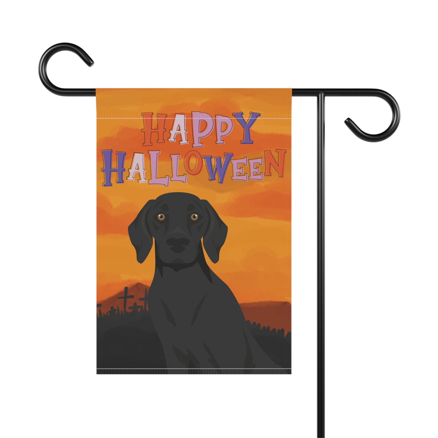 German Shorthaired Pointer Dog Halloween Garden Flag