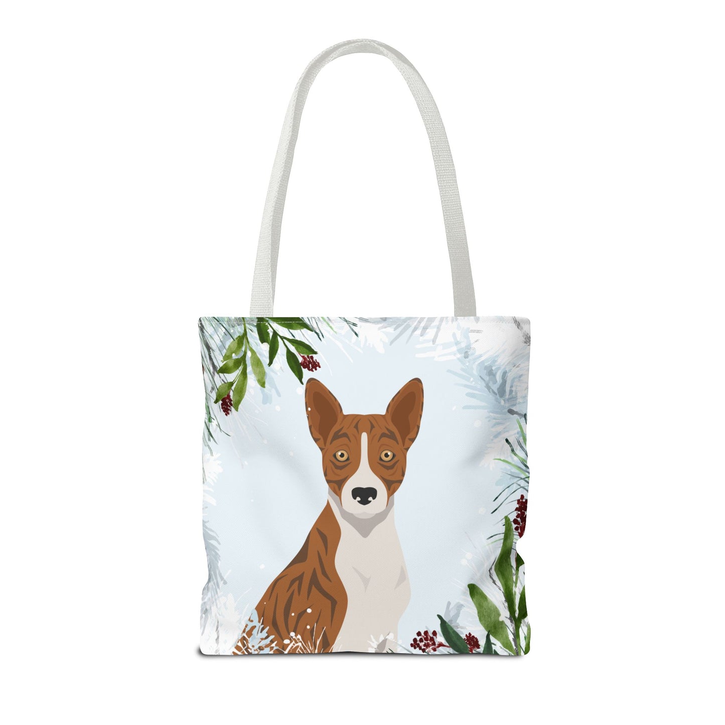 Basenji Dog Christmas Holiday Tote Bag 16x16