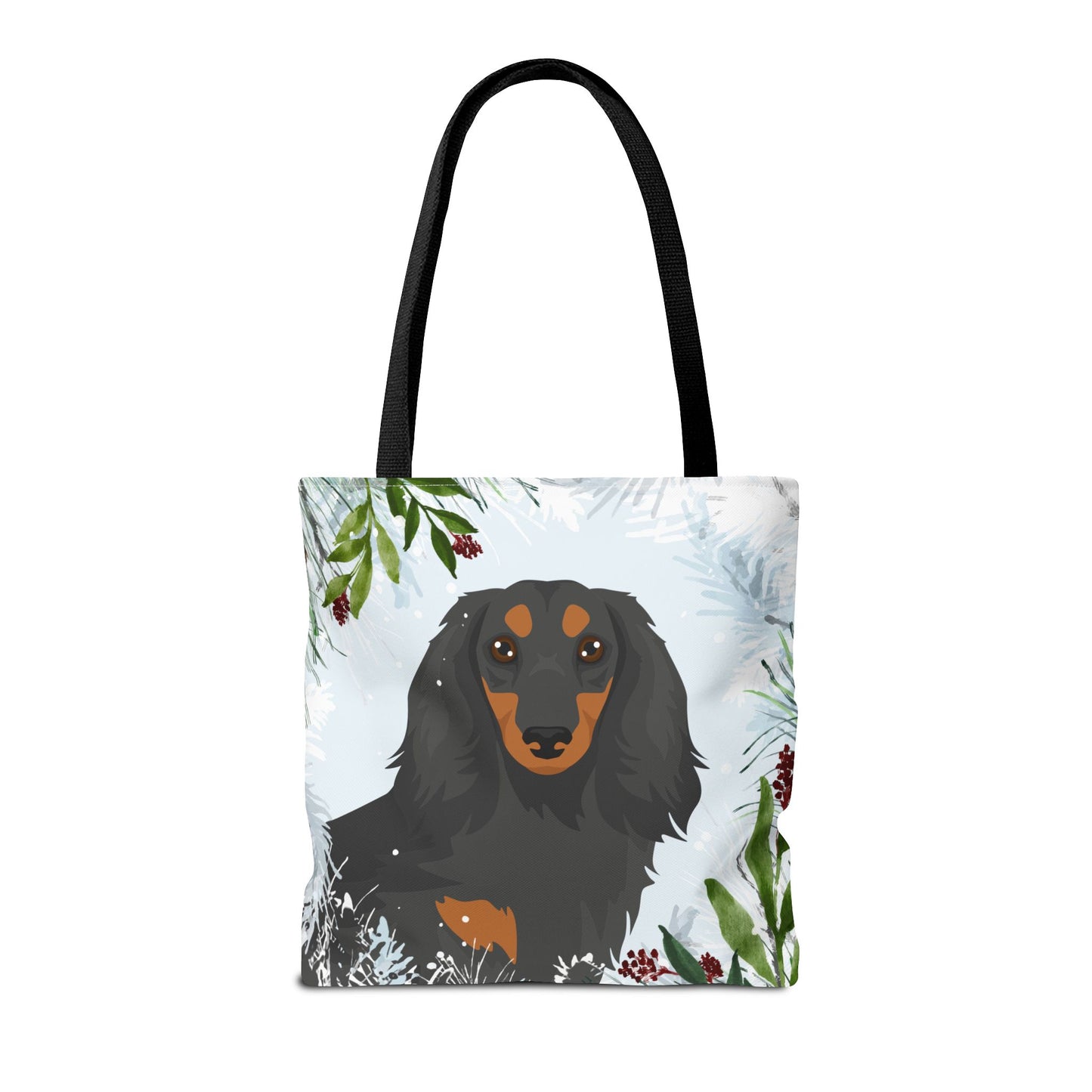 Dachshund Dog Christmas Holiday Tote Bag 16x16