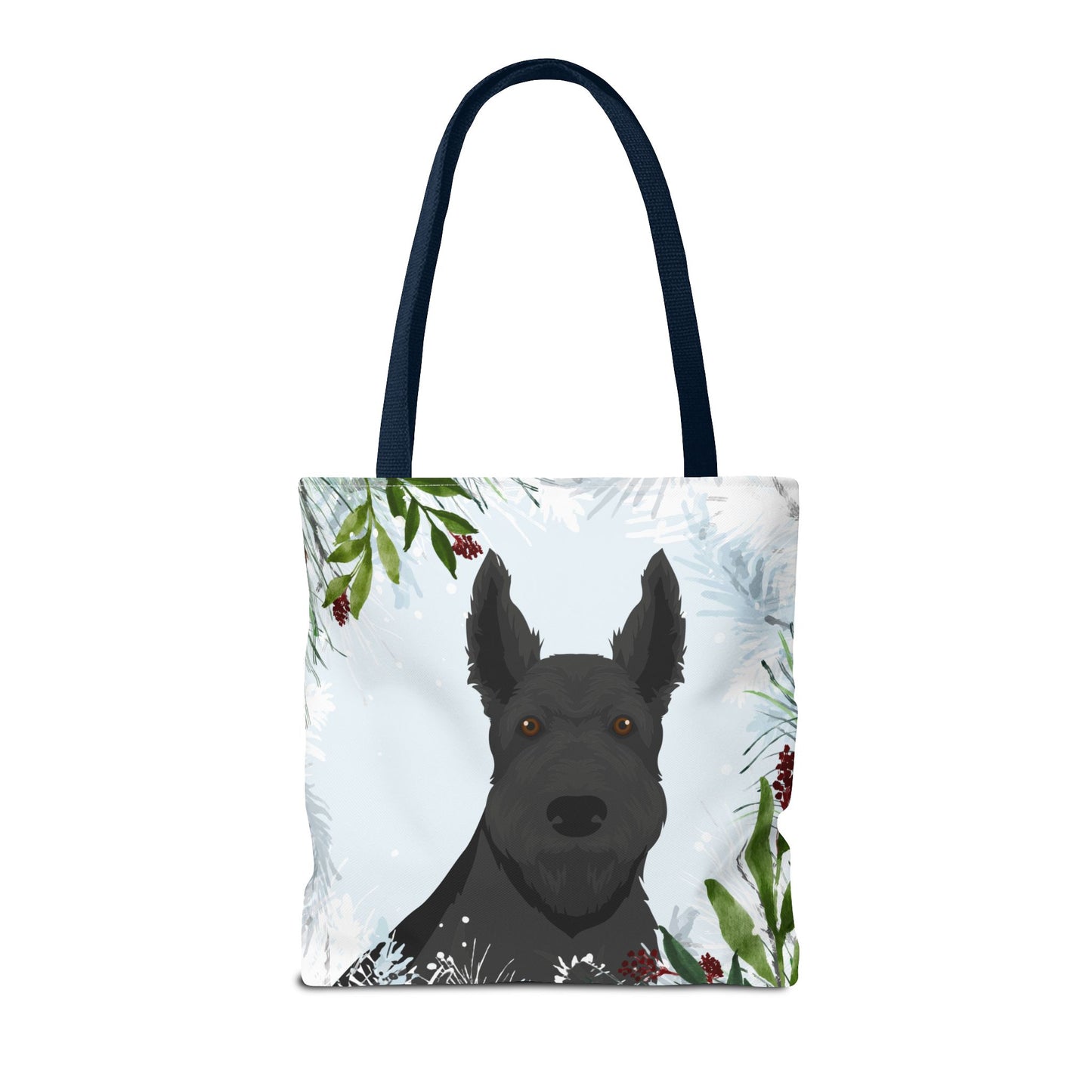 Scottish Terrier Dog Christmas Holiday Tote Bag 16x16